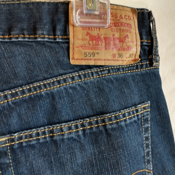 Men's Levi's 559 36x30 Relaxed Straight Jeans - Picture 3 of 4